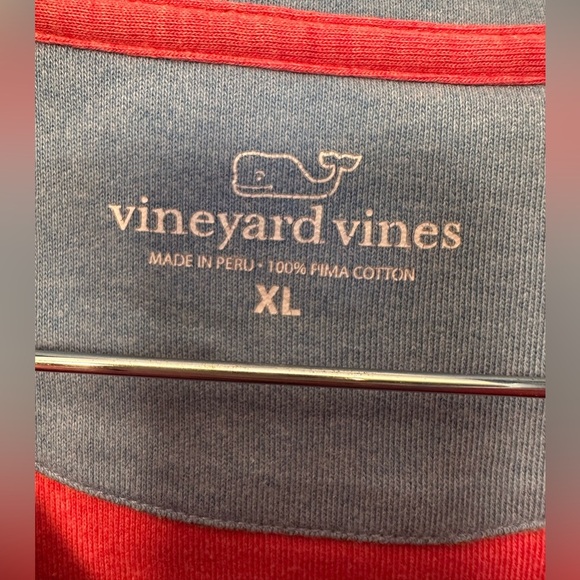 Vineyard Vines Men’s 1/4 Zip Shepherd Shirt Sweater Jetty Nantucket Red Size XL - Picture 4 of 8